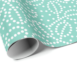 Turquoise Butterfly-overlooppapier Cadeaupapier