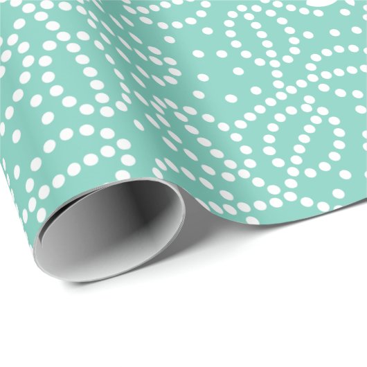 Turquoise Butterfly-overlooppapier Cadeaupapier (Rol Hoek)