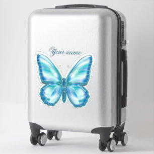 Turquoise Butterfly Sticker