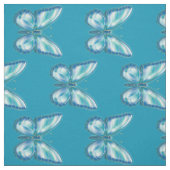 Turquoise Butterfly Stof (Swatch)