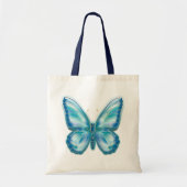 Turquoise Butterfly Tote Bag (Voorkant)