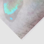 Turquoise Butterfly Wing  handschrift Tissuepapier (Detail)