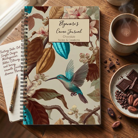 Turquoise Cacao Kolibrie Journaal Notitieboek