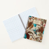 Turquoise Cacao Kolibrie Journaal Notitieboek (Binnen)