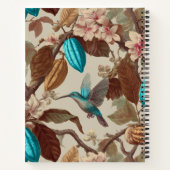 Turquoise Cacao Kolibrie Journaal Notitieboek (Achterkant)