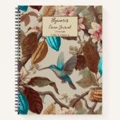 Turquoise Cacao Kolibrie Journaal Notitieboek (Voorkant)