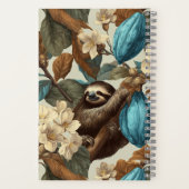 Turquoise Cacao Sloth Chocolate Tasting Notitieboek (Achterkant)