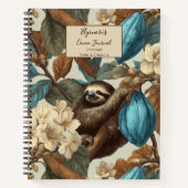 Turquoise Cacao Sloth Chocolate Tasting Notitieboek (Voorkant)