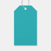 Turquoise Cadeaulabel (Achterkant)