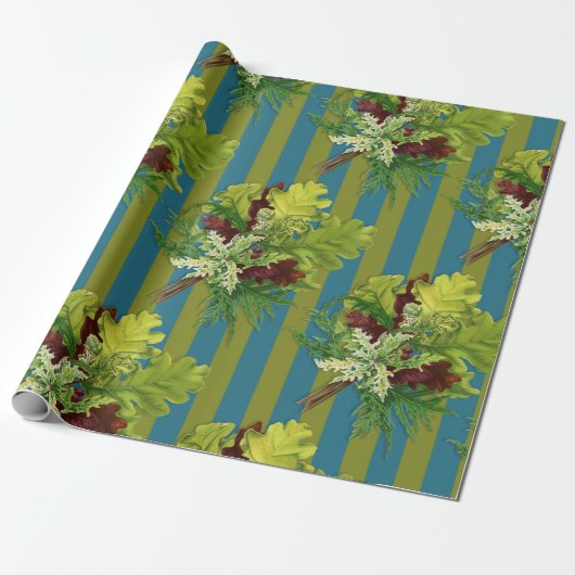 Turquoise Cadeaupapier (Uitgerold)