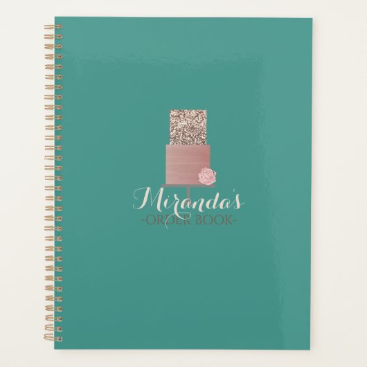Turquoise Cake Order Book Planner (Voorkant)