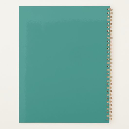 Turquoise Cake Order Book Planner (Achterkant)