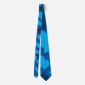 Turquoise camouflage blauwe camo stropdas (Achterkant)