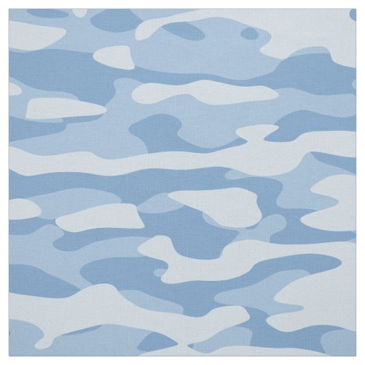 Turquoise Camouflage Stof (Swatch)