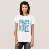 Turquoise Canning Jars T-shirt (Voorkant volledig)