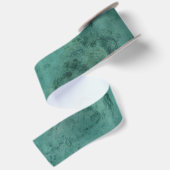 Turquoise Caribbean Tropical Zee Satijnen Lint (Achterkant)