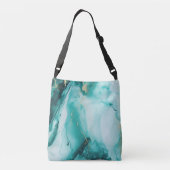 Turquoise Carrara Crossbody Tas (Achterkant)