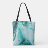 Turquoise Carrara Tote Bag (Achterkant)