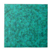 Turquoise Ceramic Tile Tegeltje (Voorkant)