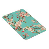Turquoise Cherry Blossom Flexible Photo Magnet Magneet (Rechterzijde)