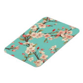 Turquoise Cherry Blossom Flexible Photo Magnet Magneet (Linkerzijde)