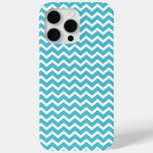 turquoise chevrons patroon Case-Mate iPhone case (Achterkant)
