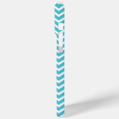 turquoise chevrons patroon Case-Mate iPhone case (Achterkant / Links)