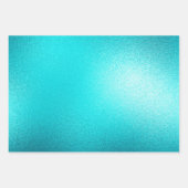 Turquoise Chic Aqua Blue Inpakpapier Vel (Voorkant)