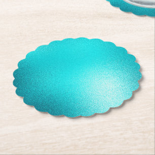 Turquoise Chic Aqua Blue Kartonnen Onderzetters