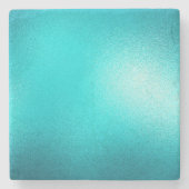 Turquoise Chic Aqua Blue Stenen Onderzetter (Voorkant)