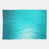 Turquoise Chic Aqua Blue Theedoek (Horizontaal)