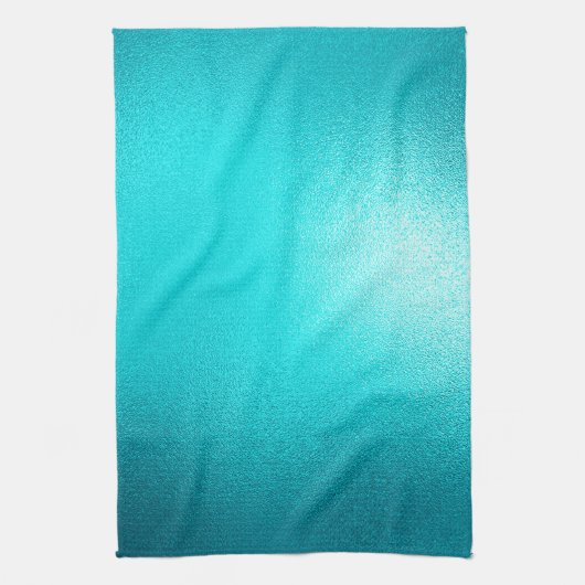 Turquoise Chic Aqua Blue Theedoek (Verticaal)