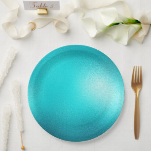 Turquoise Chic Aqua Blue Wedding Papieren Bordje