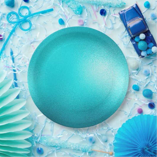 Turquoise Chic Aqua Blue Wedding Papieren Bordje (Feest)