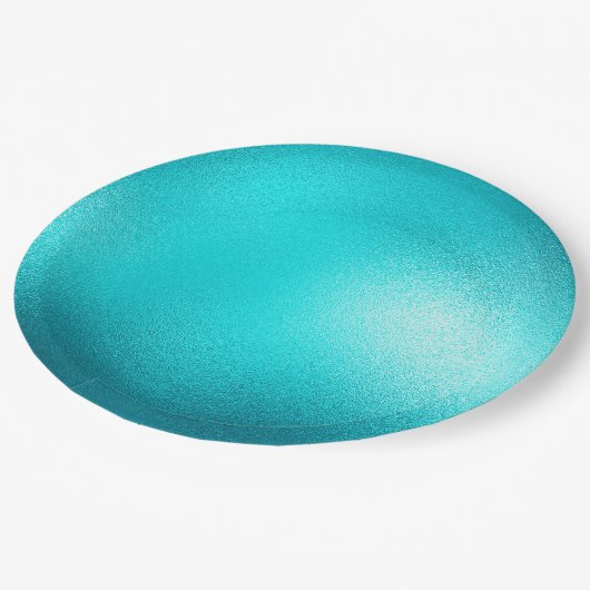 Turquoise Chic Aqua Blue Wedding Papieren Bordje (Gekanteld)