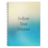 Turquoise Chic White Aqua Blue Notitieboek (Voorkant)