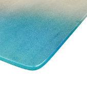 Turquoise Chic White Aqua Blue Snijplank (Hoek)