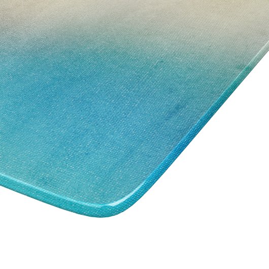 Turquoise Chic White Aqua Blue Snijplank (Hoek)