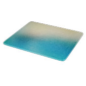 Turquoise Chic White Aqua Blue Snijplank (Hoek)