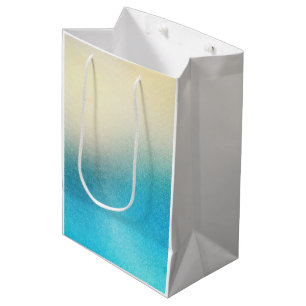 Turquoise Chic Wit Aqua Blauw Medium Cadeauzakje