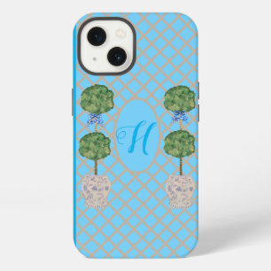 Turquoise Chinoiserie Gemberpot Vaas Topiaire iPhone 13 Hoesje