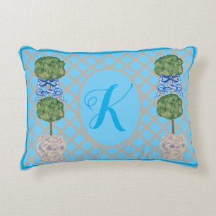 Turquoise Chinoiserie Ginger Jar Jars Topiary Thia Accent Kussen