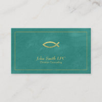 Turquoise Christelijk Counselor Ichthus Appointmen