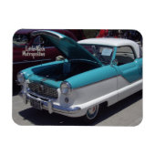 Turquoise Classic Little Nash Metropolitan Magneet (Horizontaal)