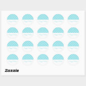 Turquoise Classy Diamond Holiday Stickers (Vel)