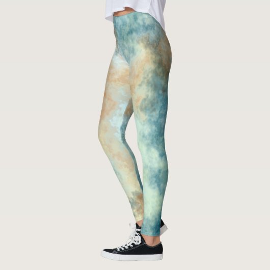 Turquoise Cloud art Leggings (Links)