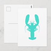 Turquoise Coastal Lobster Briefkaart (Voorkant / Achterkant)