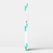 Turquoise Coastal Lobster Hoesje-Mate iPhone Case (Achterkant / Links)