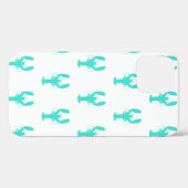 Turquoise Coastal Lobster Hoesje-Mate iPhone Case (Achterkant (horizontaal))