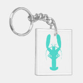 Turquoise Coastal Lobster Sleutelhanger (Voorkant Links)